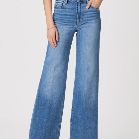 PAIGE PAIGE Women's Anessa High-Waist Wide-Leg Jeans - Picture 4 of 14